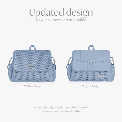 Hannah & Sophia Belle Convertible Baby Diaper Backpack & Bag in Black, Large Size, Dual Sided Water Resistant Changing Mat Included, Detachable Shoulder Straps, Easy To Use