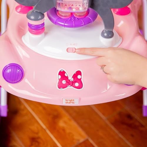 Bright Starts JuneBerry Walk-A-Bout Baby Walker and Entertainer, Removeable Floor Toy, with Easy Fold Frame for Storage, Ages 6 Months +