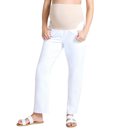 Motherhood Maternity Women's Secret Fit Over The Belly Slim Straight Leg Pregnancy Jeans