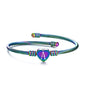 VQYSKO Gold Bracelets for Girls-A to Z Stainless Steel Heart Initial Girl Jewellery, Birthday Gifts for Girls