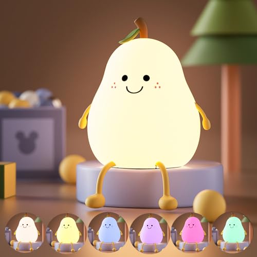 Led Cute Dog Night Light, Dimmable Nursery Puppy Kawaii Lamps, Super Squishy Silicone USB Rechargeable Touch Control Night Lamp for Kids Adults, Used for Camping Party Room Decor (Dog)