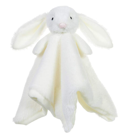 Apricot Lamb Stuffed Animals Cream Bunny Rabbit Security Blanket Infant Nursery Character Blanket Luxury Snuggler Plush Baby Lovey(Cream Bunny, 13 Inches)