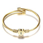 VQYSKO Gold Bracelets for Girls-A to Z Stainless Steel Heart Initial Girl Jewellery, Birthday Gifts for Girls