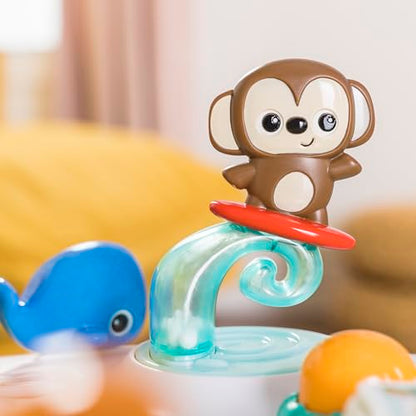 Bright Starts Around We Go 2-in-1 Baby Walker, Discovery Activity Center and Table, Tropic Coral, Ages 6 Months+