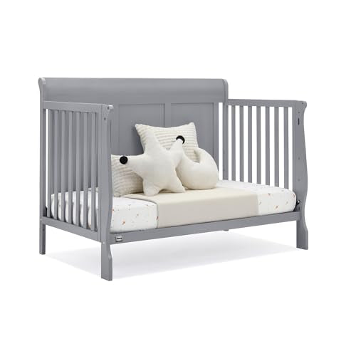 Delta Children Simmons Kids Carter 6-in-1 Convertible Crib - Greenguard Gold Certified, Black Ebony