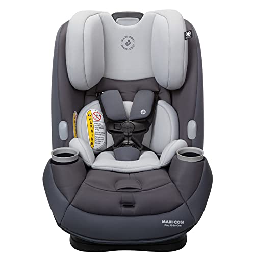 Maxi-Cosi Pria All-in-One Convertible Car Seat, Rear Facing Car Seat for Infants from 4-40 lbs, Forward Facing Car Seat up to 100 lbs in Booster Seat Mode, Rose Pink Sweater