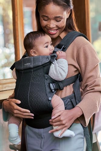BabyBjörn Baby Carrier Harmony, Cream, 3D Mesh, 3-in-1 Ergonomic Baby Carrier; Newborn, Facing-in, Outward-Facing, and Back Carrying Positions Supported (7-40 lbs), Newborn to Toddler