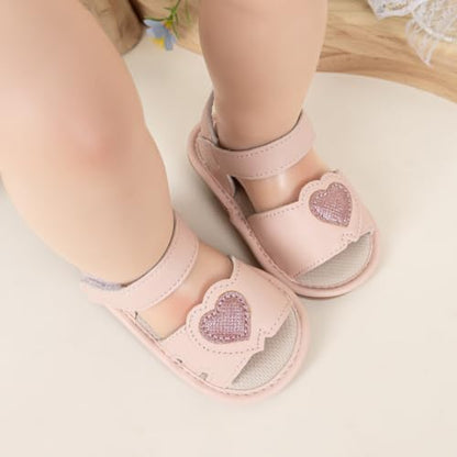 HsdsBebe Baby Girls Sandals Bohemia Flower Bow Soft Sole Toddler First Walkers Beach Summer Shoes