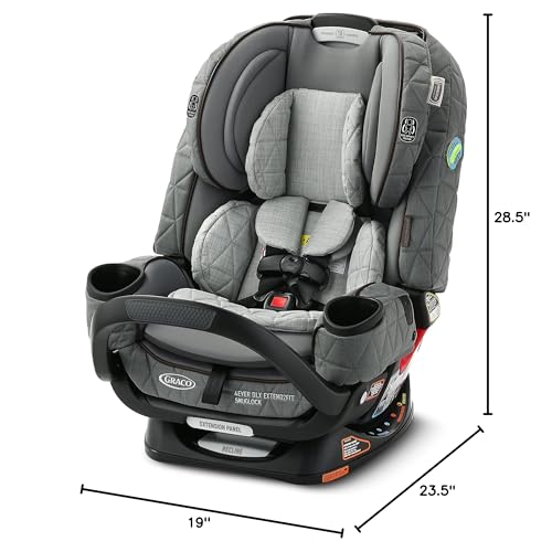 Graco 4Ever DLX 4-in-1 Car Seat, Maven | Infant to Toddler Car Seat, with 10 Years of Use | Rear-Facing, Forward-Facing and Booster Modes | Safe, Comfortable and Convenient