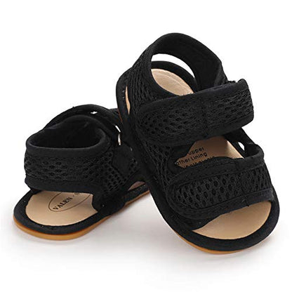E-FAK Baby Boys Girls Summer Sandals Outdoor Beach Anti-Slip Rubber Soft Sole Newborn Toddler First Walker Shoes