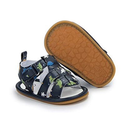 Miamooi Infant Baby Boys Girls Summer Beach Sandals Non Slip Soft Rubber Sole Toddler Outdoor Closed-Toe First Walker Shoes