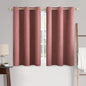 MIULEE 100% Blackout Linen Textured Curtains for Bedroom Solid Thermal Insulated Natural Beige Grommet Room Darkening Curtains & Drapes Luxury Decor for Living Room Nursery 52 x 84 Inch (2 Panels)
