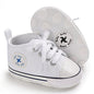 Baby Girls Boys Shoes Soft Anti-Slip Sole Newborn First Walkers High Top Canvas Denim Unisex Infant Sneaker