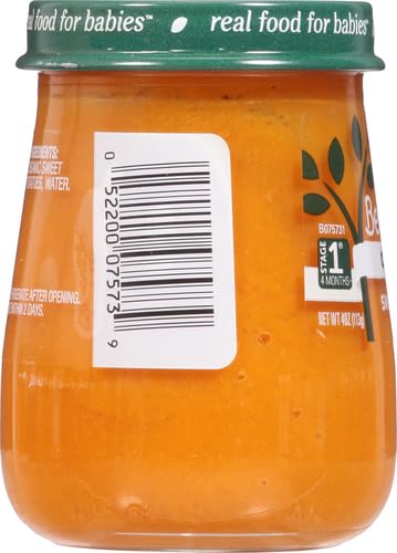 Beech-Nut Organics Stage 1 Organic Baby Food, Sweet Potato, 4 oz Jar
