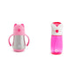 Munchkin Cool Cat Sippy Cup for Toddlers, Stainless Steel Straw Cup, 8 Ounce, Pink