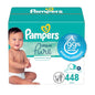 Pampers Baby Wipes Aqua Pure, 99% water-based wipes, Hypoallergenic and Unscented Infant Wipe, 896 Total (16 Flip-Top Packs)