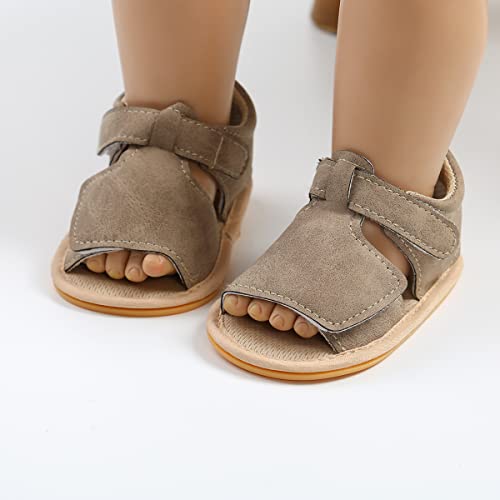 GAISUMMI Baby Girls Sandals Summer Bowknot Infant Crib Shoes Toddler Pu Leather Soft Rubber Sole First Walkers
