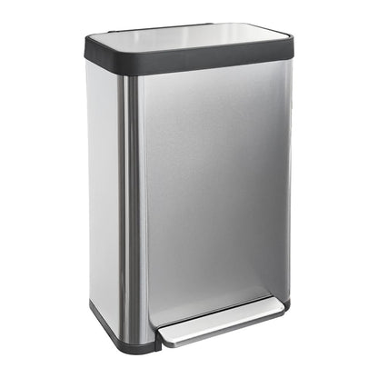 Diaper Pail, Baby Diaper Trash Can with Removal Inner Liner, Childproof Lock, Stainless Steel Garbage Pail with lid, Soft Close, Odor Control Diaper Disposal Bin, 4 Gallon Pink Diaper Can
