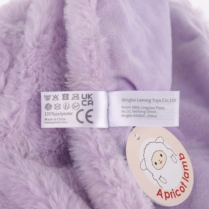Apricot Lamb Stuffed Animals Cream Bunny Rabbit Security Blanket Infant Nursery Character Blanket Luxury Snuggler Plush Baby Lovey(Cream Bunny, 13 Inches)