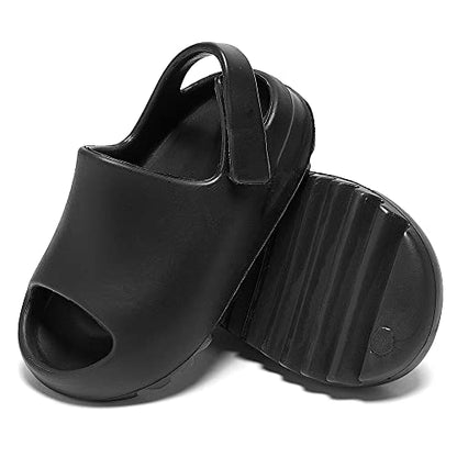 Toddler Little Kids Slides Sandals, Kid Summer Slip On Slides Sandals,Slippers with Strap Anti-slip Water Shoes，Indoor Outdoor Lightweight Slippers Sandals for Boys and Girls