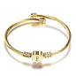 VQYSKO Gold Bracelets for Girls-A to Z Stainless Steel Heart Initial Girl Jewellery, Birthday Gifts for Girls