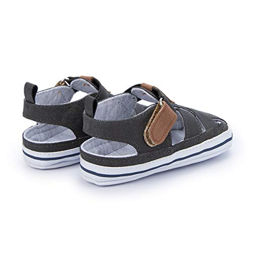 Kannior Infant Boys Girls Sandals Breathable Premium Baby Summer Outdoor Casual Beach Shoes Lightweight Toddler Flower Bowknot Anti Slip Rubber Sole Newborn Prewalker First Crib Shoes