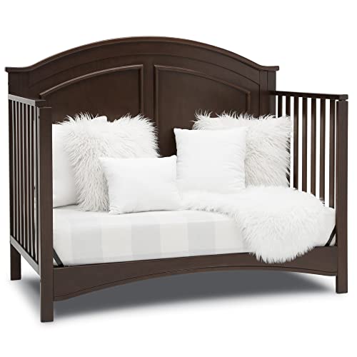 Delta Children Perry 6-in-1 Convertible Crib - Greenguard Gold Certified, Bianca White