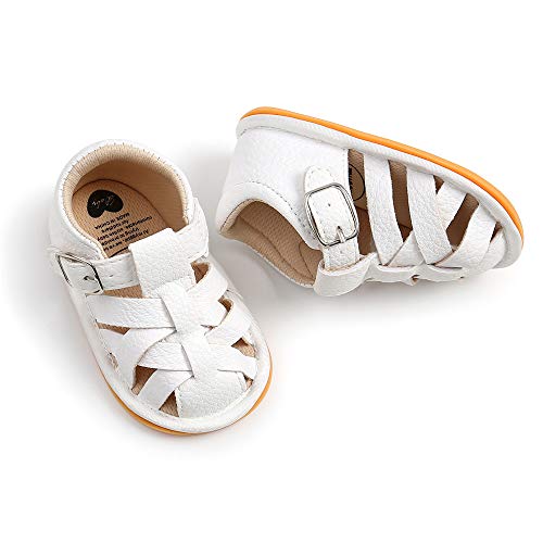 E-FAK Baby Boys Girls Summer Sandals Outdoor Beach Anti-Slip Rubber Soft Sole Newborn Toddler First Walker Shoes