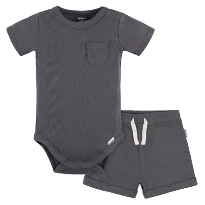 Gerber Baby Bodysuit and Short Set