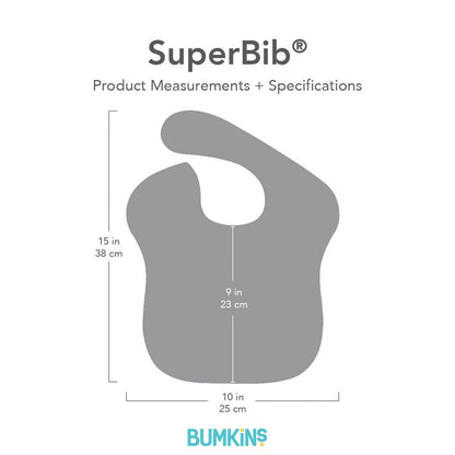 Bumkins Disney Bibs for Girl or Boy, SuperBib Baby and Toddler 6-24 Months, Essential Must Have for Eating, Feeding, Baby Led Weaning, Mess Saving Waterproof Soft Fabric, 3-pk Pooh Bear and Friends