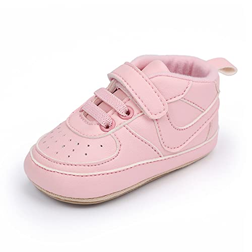 Clowora Unsex Baby Shoes Boys Girls Infant Sneakers Non-Slip Soft Rubber Sole Toddler Crib First Walker Lightweight Shoes