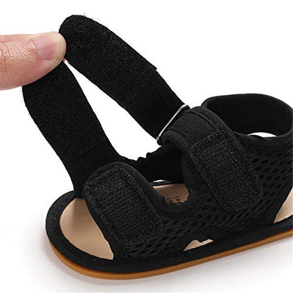 E-FAK Baby Boys Girls Summer Sandals Outdoor Beach Anti-Slip Rubber Soft Sole Newborn Toddler First Walker Shoes