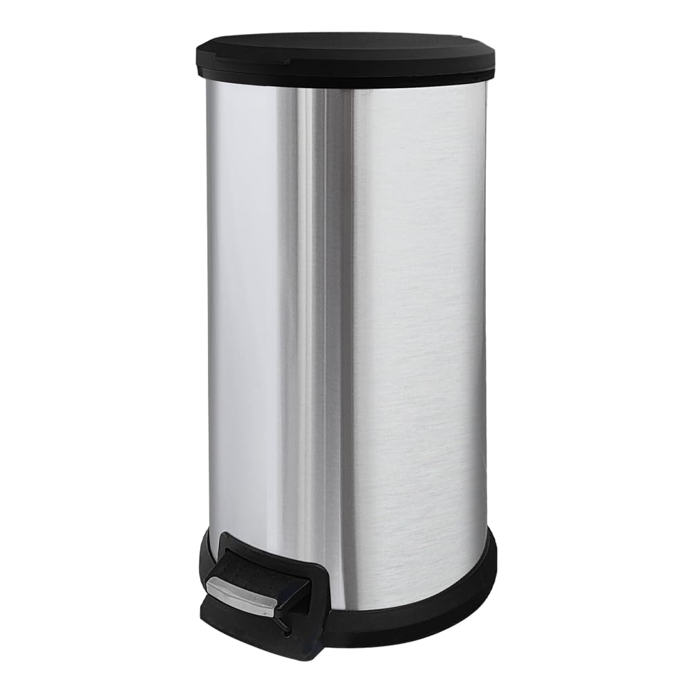 Diaper Pail, Baby Diaper Trash Can with Removal Inner Liner, Childproof Lock, Stainless Steel Garbage Pail with lid, Soft Close, Odor Control Diaper Disposal Bin, 4 Gallon Pink Diaper Can