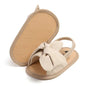 COSANKIM Infant Baby Girls Summer Sandals with Flower Soft Sole Newborn Toddler First Walker Crib Dress Shoes