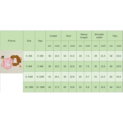 Newborn Boy Girl Halloween Outfit Flower Ghost Print Bodysuit Bow Sweatshirt Romper Halloween Clothes