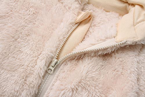 Newborn Baby Jumpsuit Hooded Fleece Rompers Long Sleeve Onesies Outwear Outfits