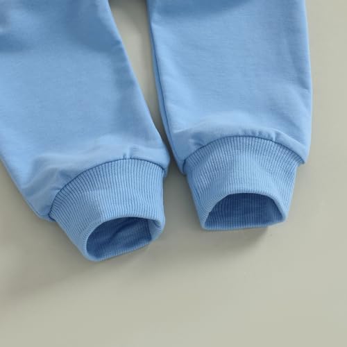 Fernvia Baby Boy Fall Winter Clothes Toddler Kids Solid Outfits Vehicle Long Sleeve Sweatshirt Tops + Joggers Pants Set