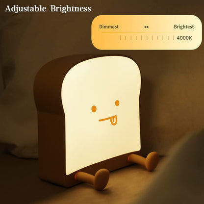 Cute Dinosaur Night Light, Brightness Adjustable Baby Bedside Night Lamp USB Recharging, Nursery Room Decor Kids Toddlers Night Light, Dinosaur Gifts for Birthday, Christmas, Green