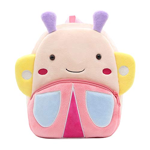 NICE CHOICE Cute Toddler Backpack Toddler Bag Plush Animal Cartoon Mini Travel Bag for Baby Girl Boy 2-6 Years(Grey Elephant)