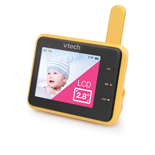 VTech RM9751 Yellow Daisy Smart Wi-Fi Baby Camera, iOS & Android Enabled, 1080p Full HD, Privacy Mode Cover, Night Light, Soothing Sounds & Lullabies, Two-way Intercom,Temperature Sensor, Night Vision