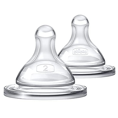Chicco Duo 5oz. Hybrid Baby Bottle with Invinci-Glass Inside and Plastic Outside | Dishwasher, Bottle Warmer, and Electric Sterilizer Safe | Intui-Latch Nipple | Clear/Grey, 2pk