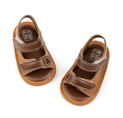 HsdsBebe Infant Baby Boys Girls Summer Beach Sandals Breathable Athletic Anti-slip Soft Sole Newborn First Walker Crib Shoes