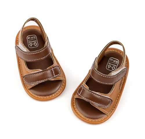 HsdsBebe Infant Baby Boys Girls Summer Beach Sandals Breathable Athletic Anti-slip Soft Sole Newborn First Walker Crib Shoes