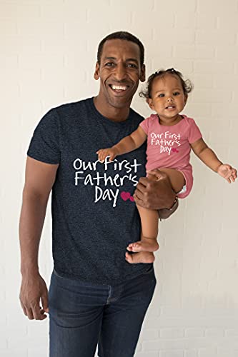 Our First Fathers Day Father Son Matching Shirts Father Daughter Gift for Father's