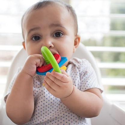 Dr. Brown's AquaCool Water-Filled Baby Teether, Cools & Massages Sore Gums, BPA Free, Pineapple and Apple, 2 Pack, 3m+