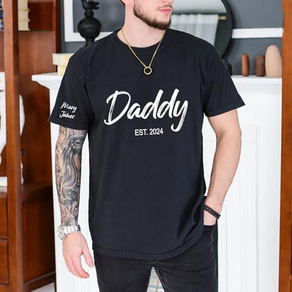 Personalized Custom Dad T-Shirt, Dad Gifts, Papa, Daddy