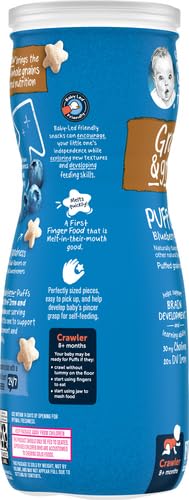 Gerber Baby Snacks, Baby Food, Puffs, Strawberry Apple, 1.48 Ounce