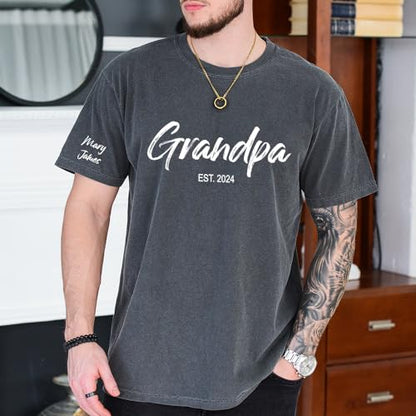 Personalized Custom Dad T-Shirt, Dad Gifts, Papa, Daddy