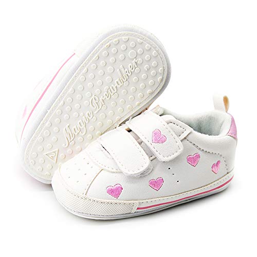 E-FAK Baby Shoes Boys Girls Infant Sneakers Non-Slip Rubber Sole Toddler Crib First Walker Shoes