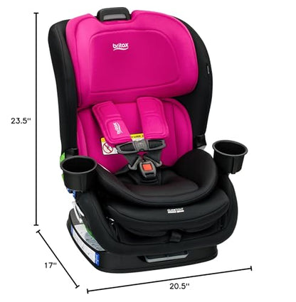 Britax Poplar S Convertible Car Seat, 2-in-1 Car Seat with Slim 17-Inch Design, ClickTight Technology, Arctic Onyx